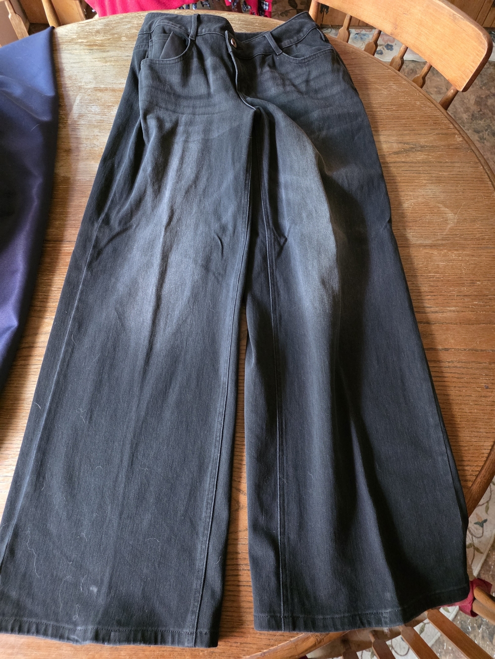 HALARA Flex Asymmetric Low Rise Baggy Wide Leg Casual Jeans